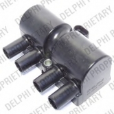 Катушка зажигания DOHC (4 контакта) Delphi (аналог 96 350 585) DS20013-12B1