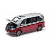   Volkswagen T6.1 Multivan, Scale 1:18, Silver/Red 7L1099302BL9