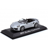 Модель автомобиля Porsche 911 Turbo Cabriolet (991 II), Scale 1:43, Rhodium Silver Metallic WAP0201300G