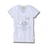 ������� �������� Volkswagen Beetle T-Shirt, Beauty Coming Soon, Ladies, White 5C0084210A084