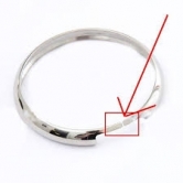 Хромированное оригинальное  кольцо на ключ MINI Cooper  R56 R60 61313456374