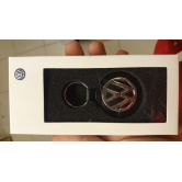  Volkswagen Logo Keyring Metal-Leather 000087010BEZMD