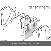����������� ������ �� ������ ������� 51769447076 BMW X5 G05 51769447076