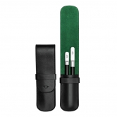 Кожаный чехол для ручек MINI Pen Case Leather, Black / British Green 80242465937